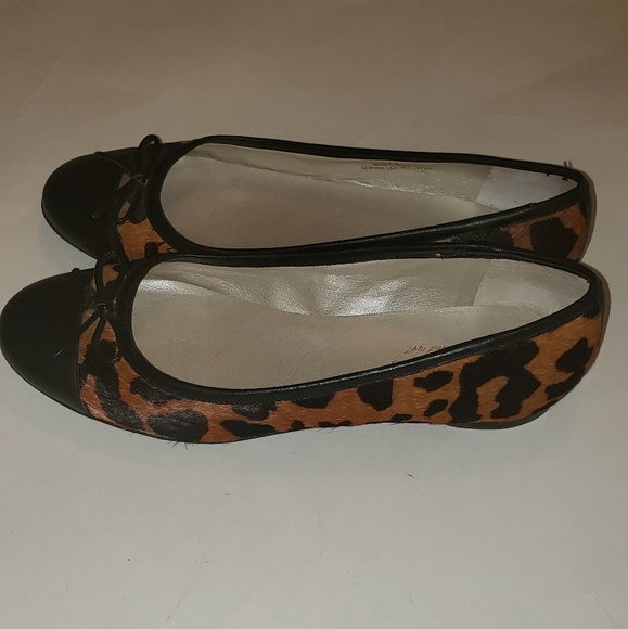 Talbots womens leppard print flats sz 8.5 - Picture 3 of 4